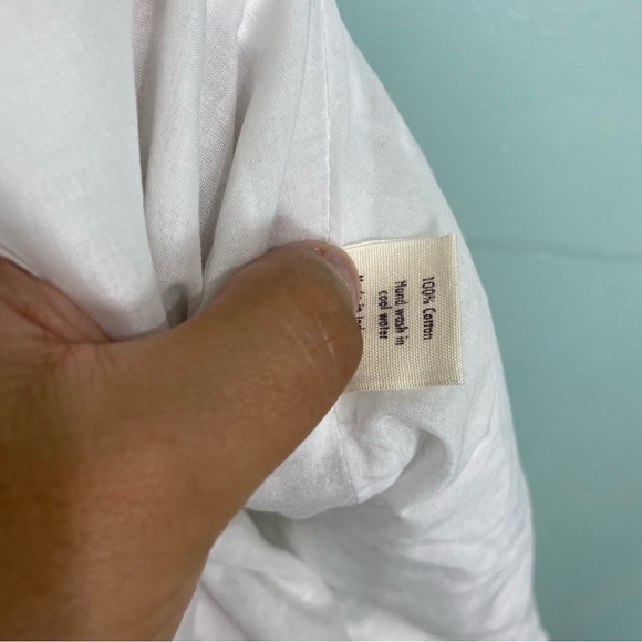 All that‎ Remains Limited Edition White Midi Embroidered Dress Floral Sz 8 - Picture 8 of 10